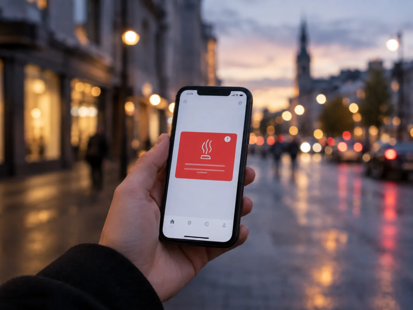 Suitsuhäire teade telefonis